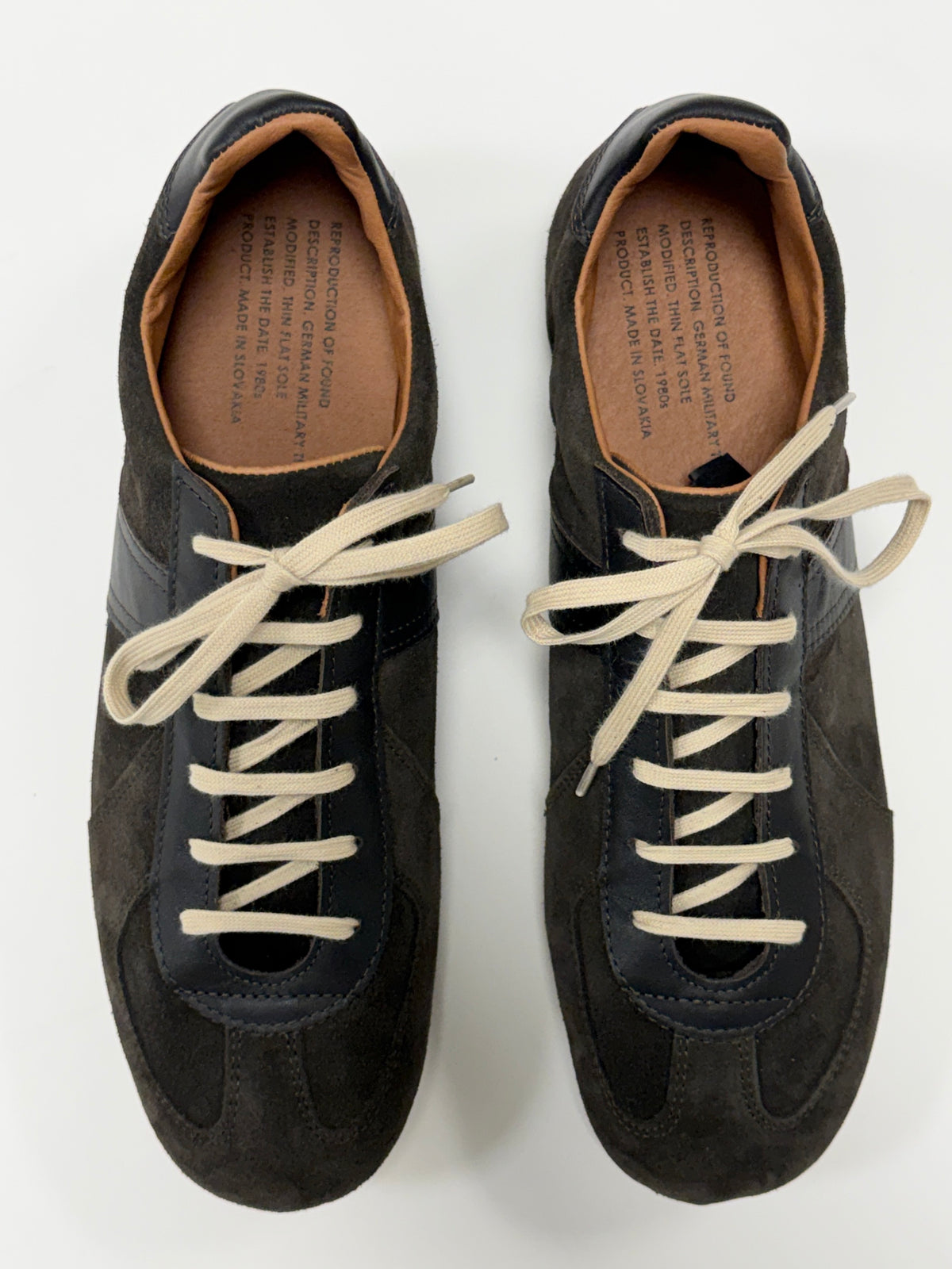 REPRODUCTION OF FOUND German Military Trainer 1714S | Dark Brown Suede…