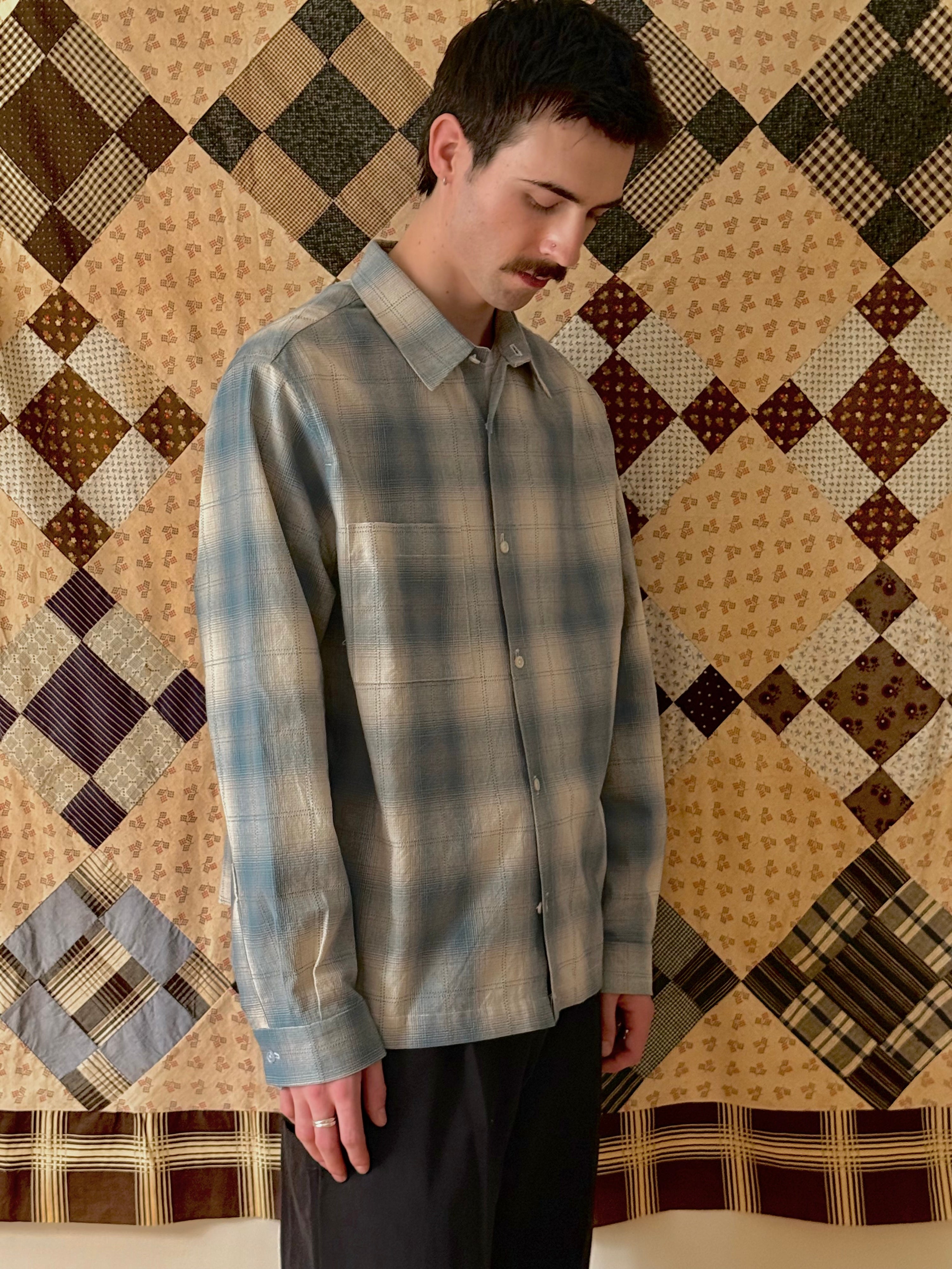 SIMPOR Kopitiam Shirt | Blue/White Check LEO BOUTIQUE