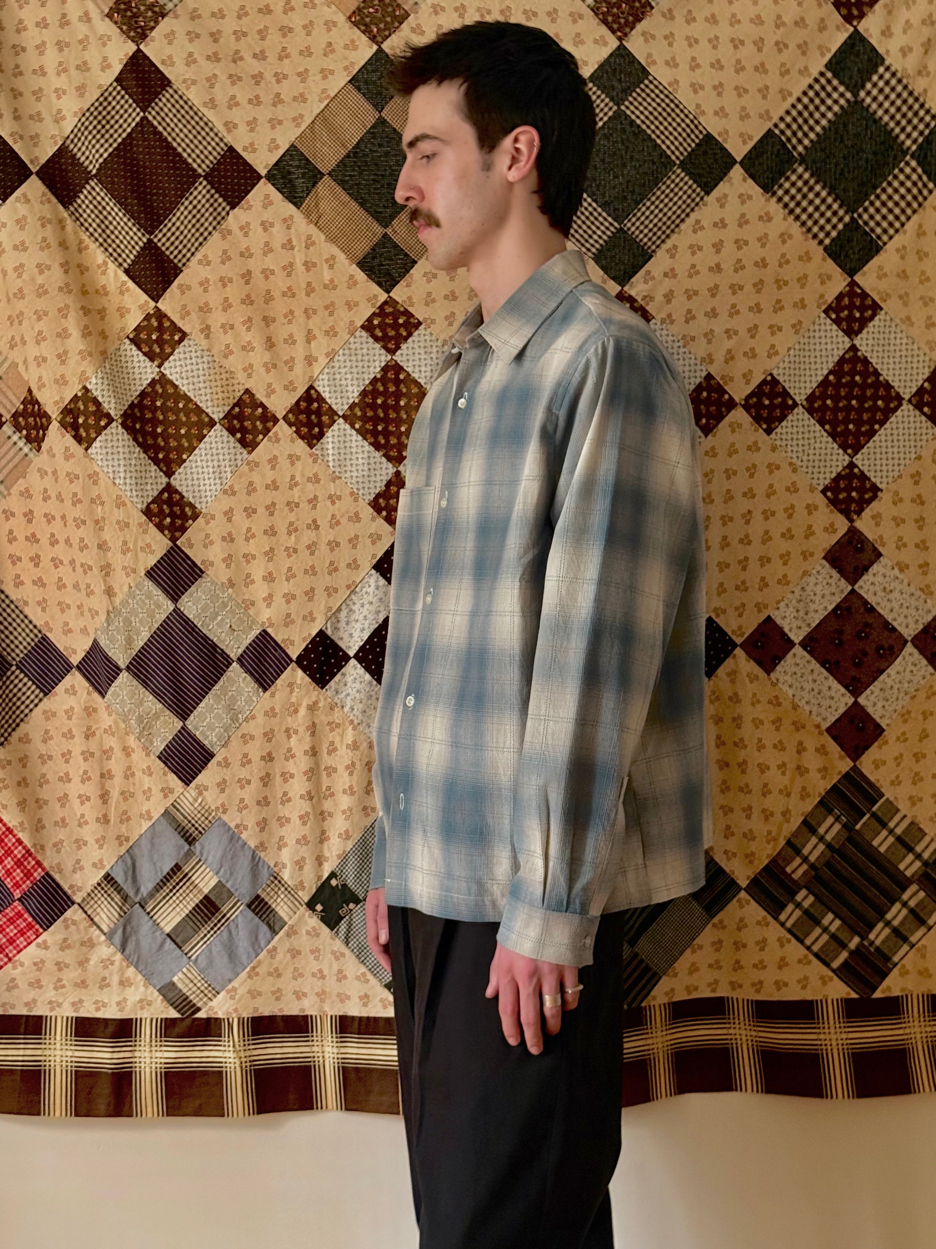 SIMPOR Kopitiam Shirt | Blue/White Check LEO BOUTIQUE