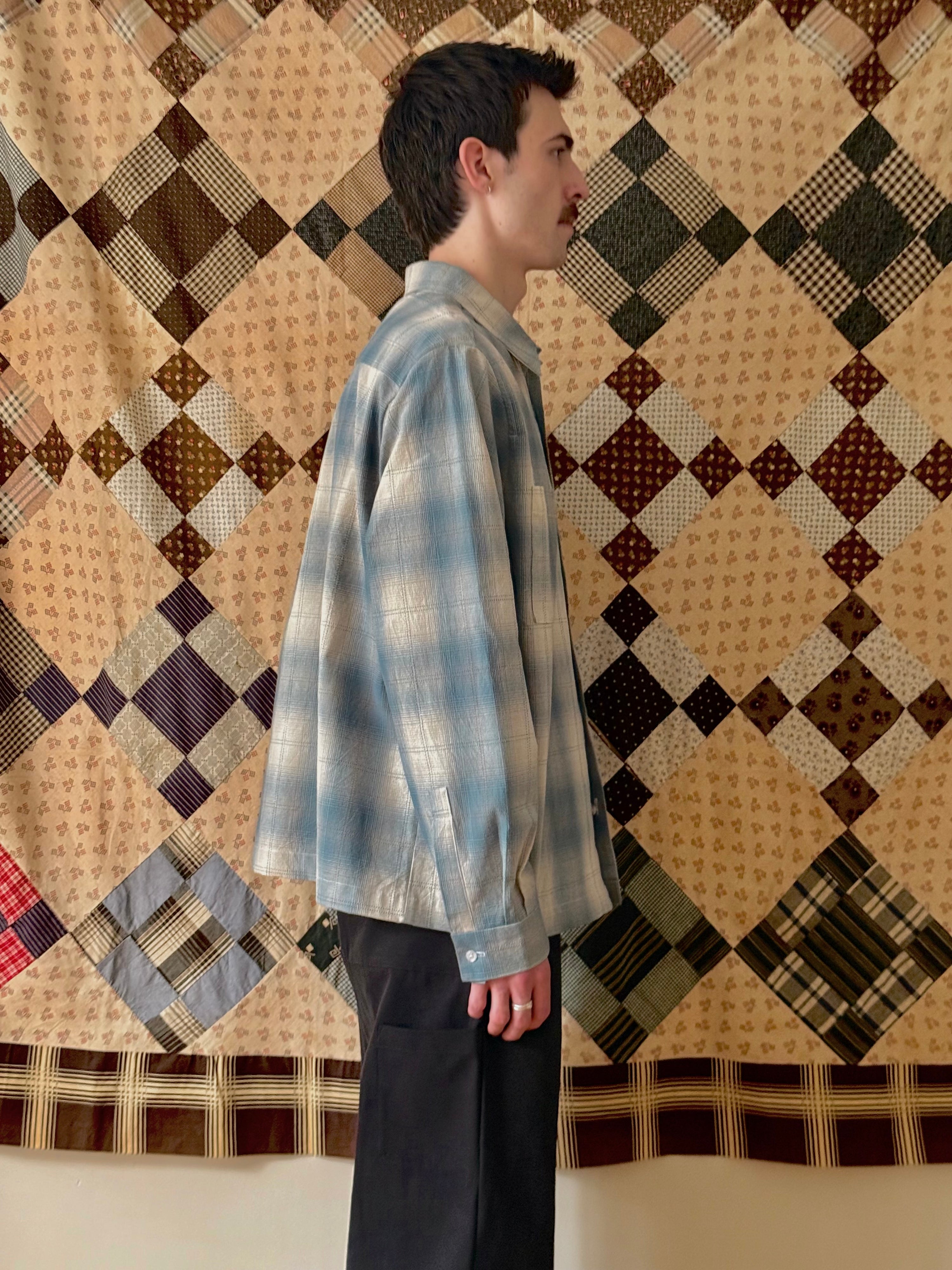 SIMPOR Kopitiam Shirt | Blue/White Check LEO BOUTIQUE