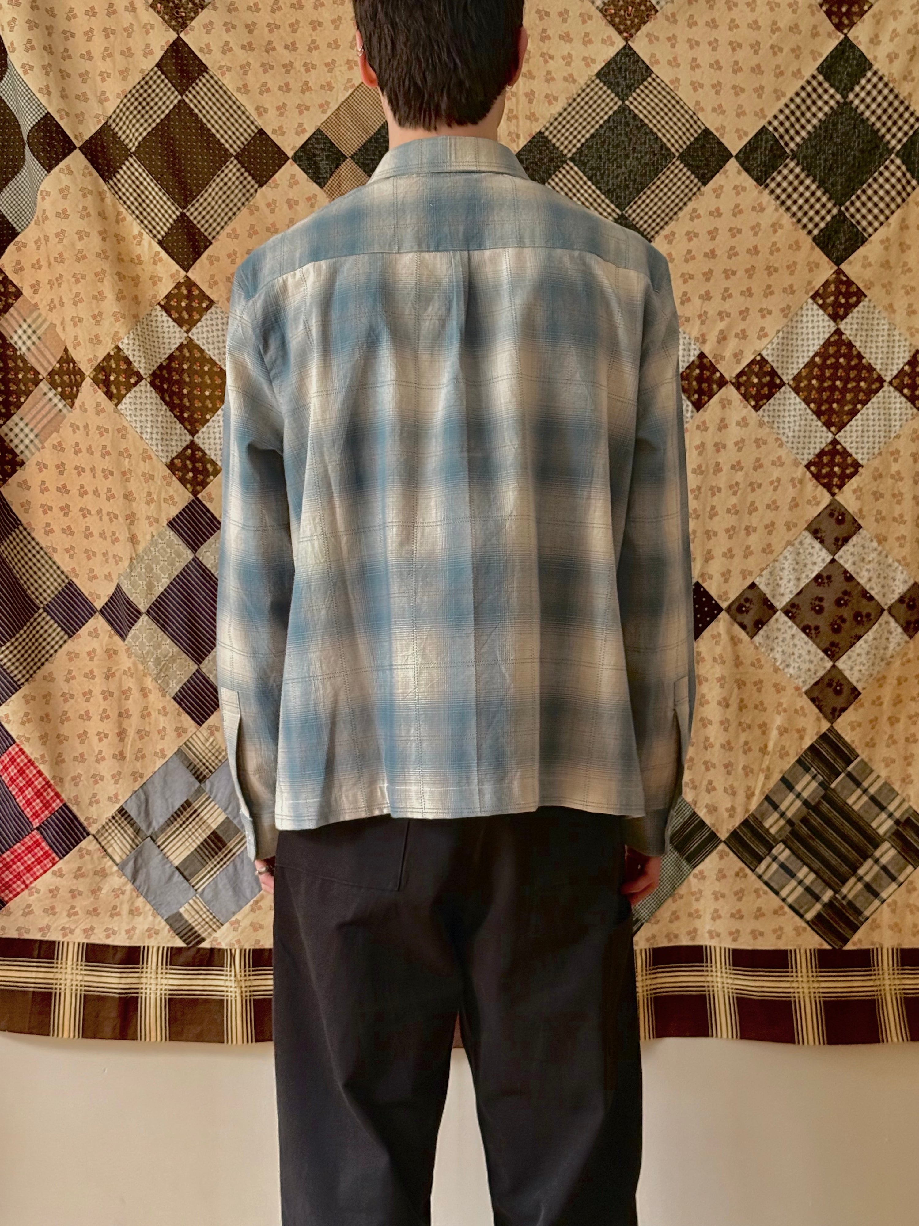 SIMPOR Kopitiam Shirt | Blue/White Check LEO BOUTIQUE