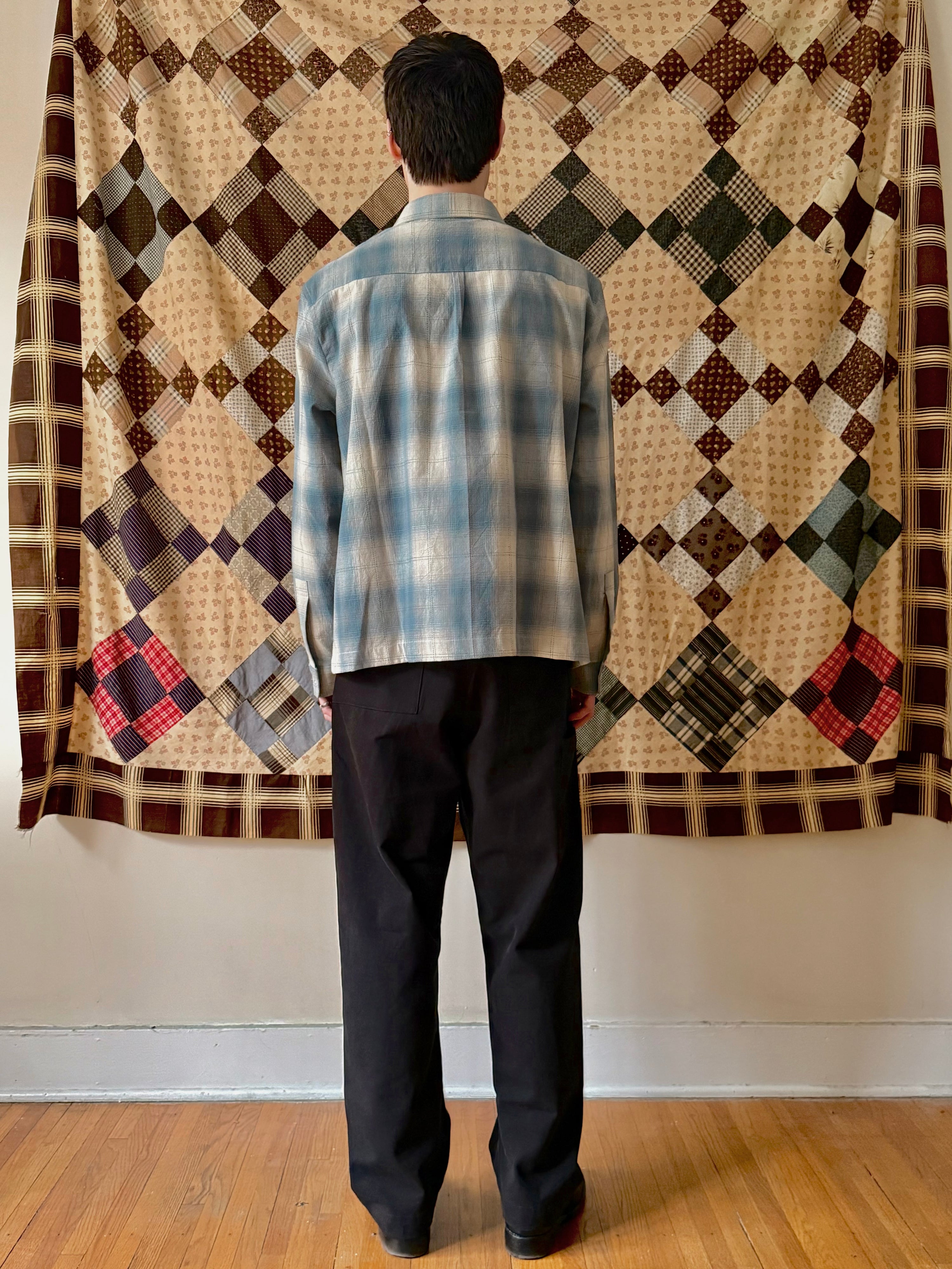 SIMPOR Kopitiam Shirt | Blue/White Check LEO BOUTIQUE