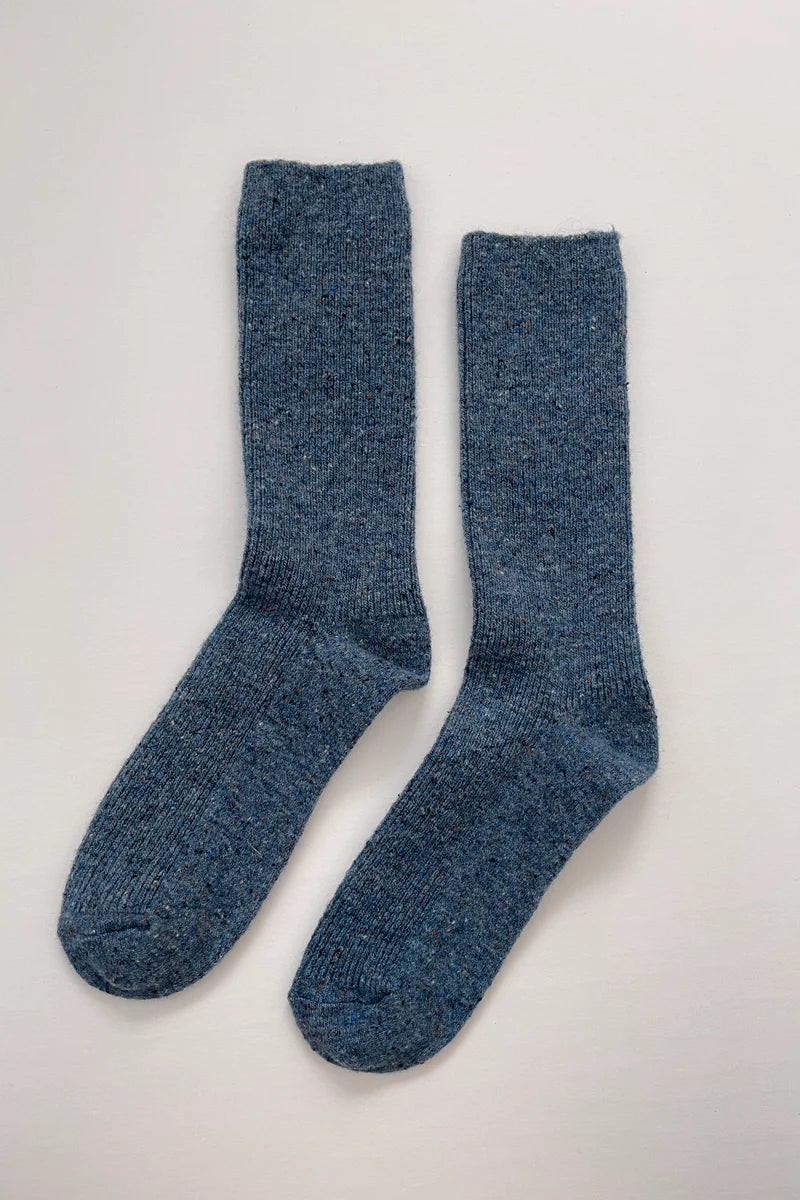 LE BON SHOPPE Snow Socks | Denim LEO BOUTIQUE