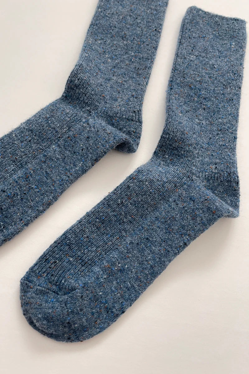 LE BON SHOPPE Snow Socks | Denim LEO BOUTIQUE