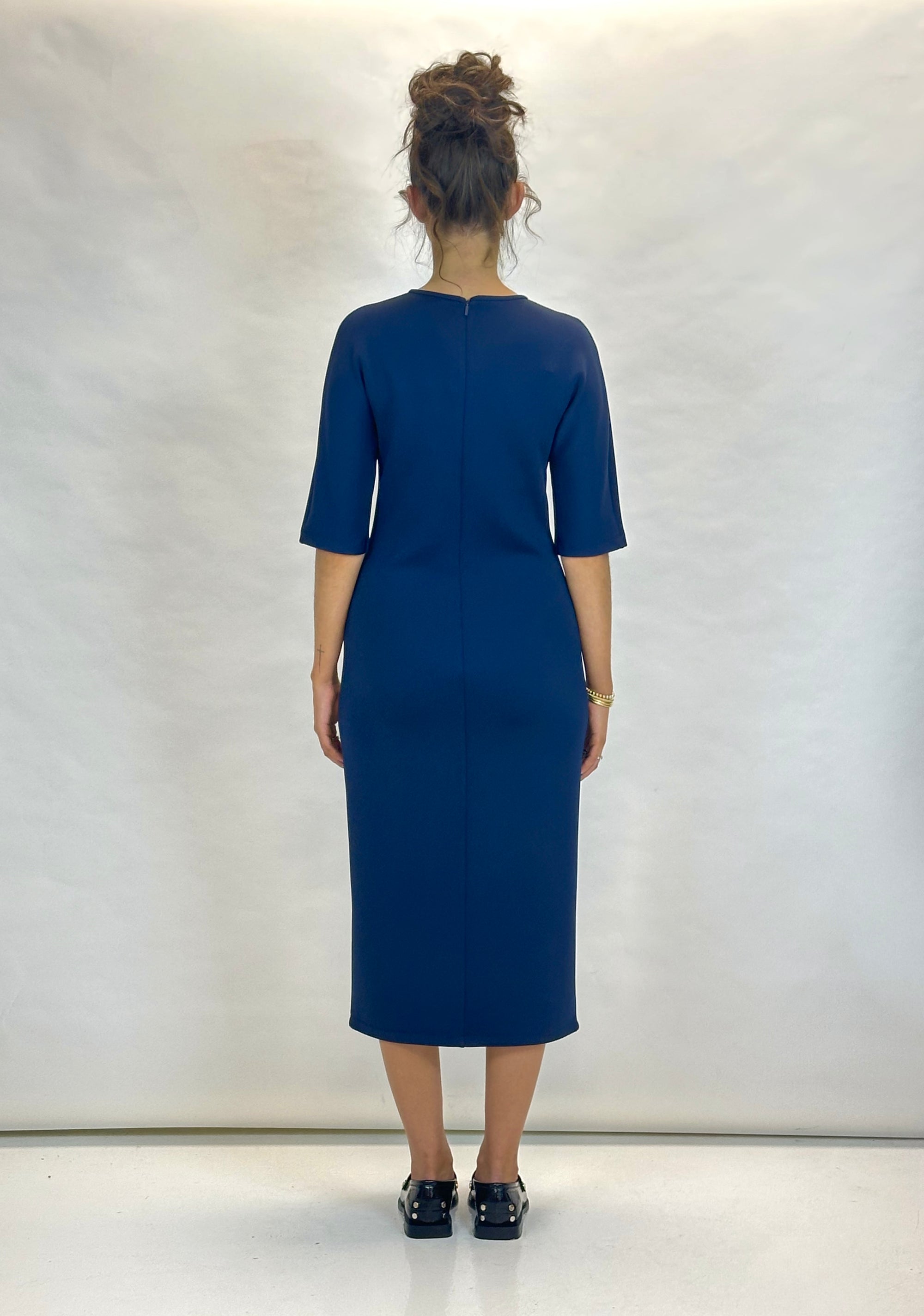 MM by MAX MARA Cobra Dress | Navy LEO BOUTIQUE