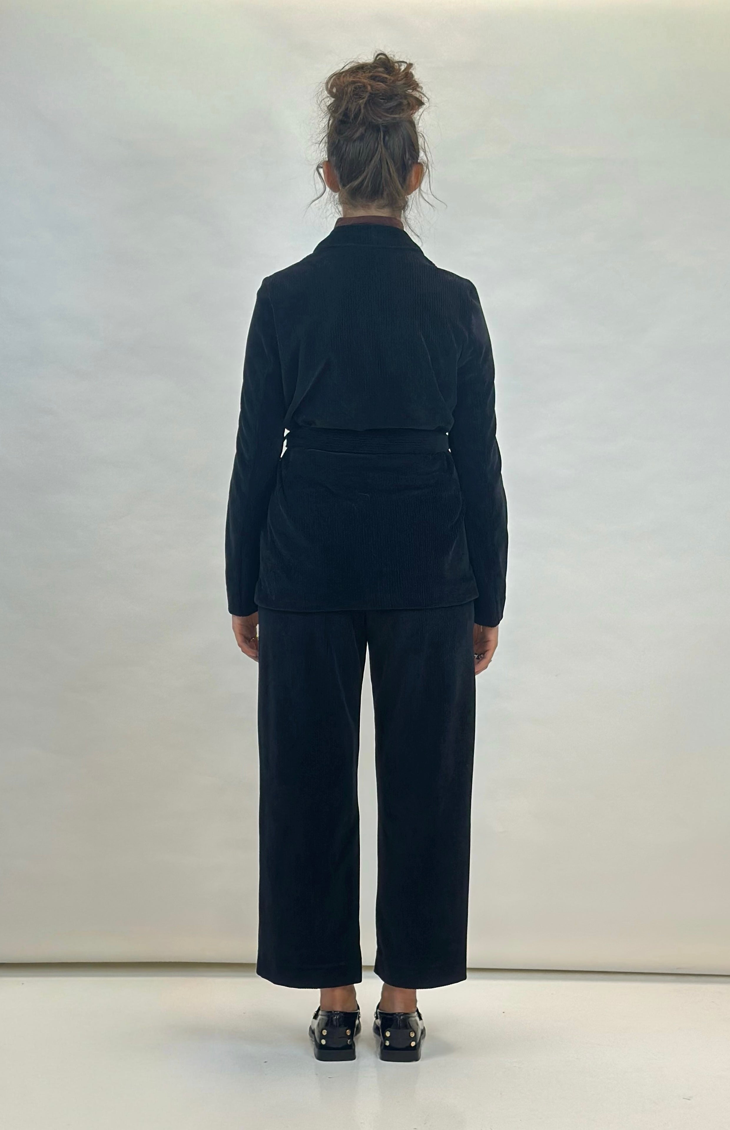 MM BY MAX MARA Gocce Corded Trouser | Black LEO BOUTIQUE