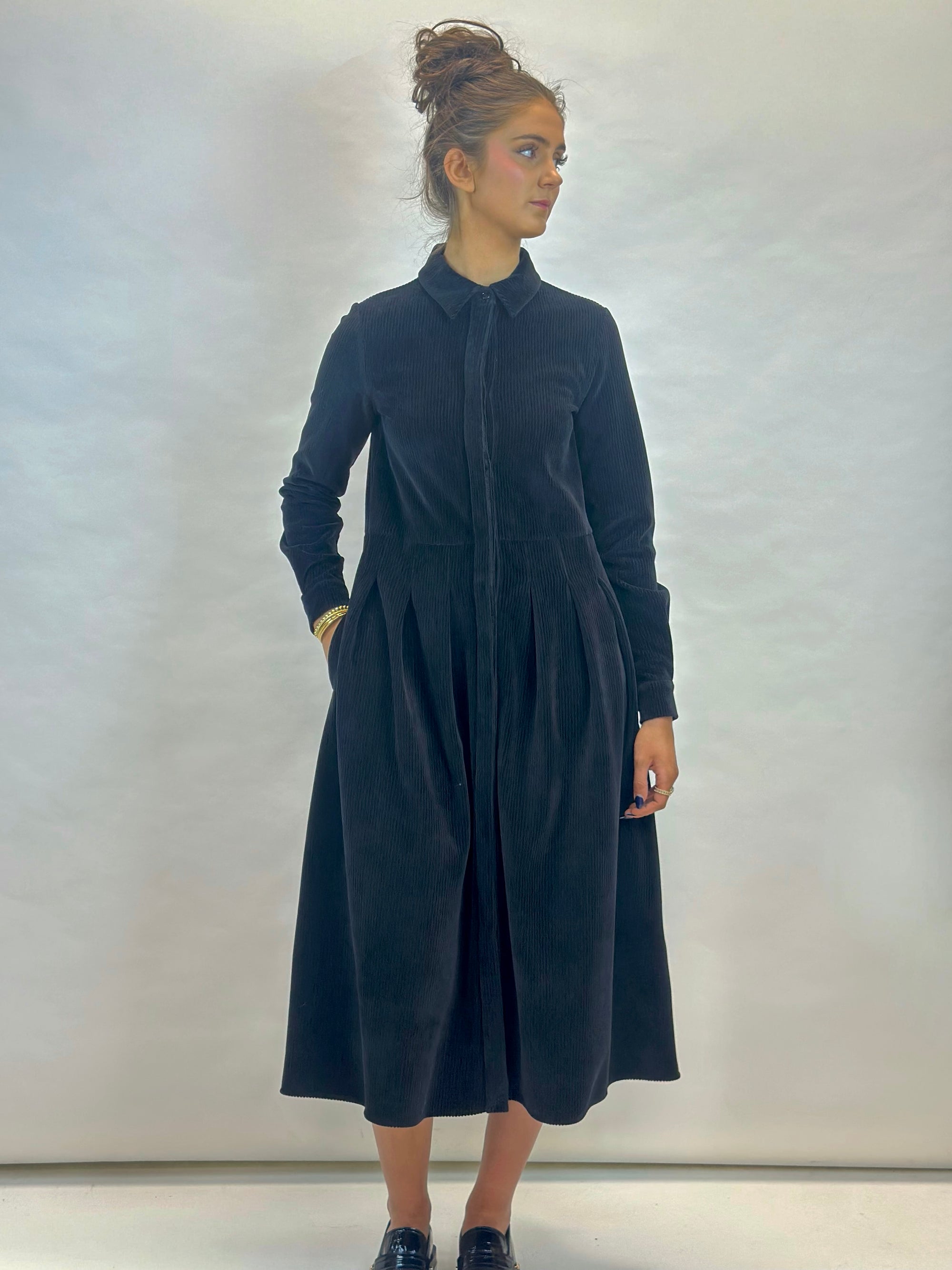 MM by MAX MARA Paese Corded Dress | Black LEO BOUTIQUE