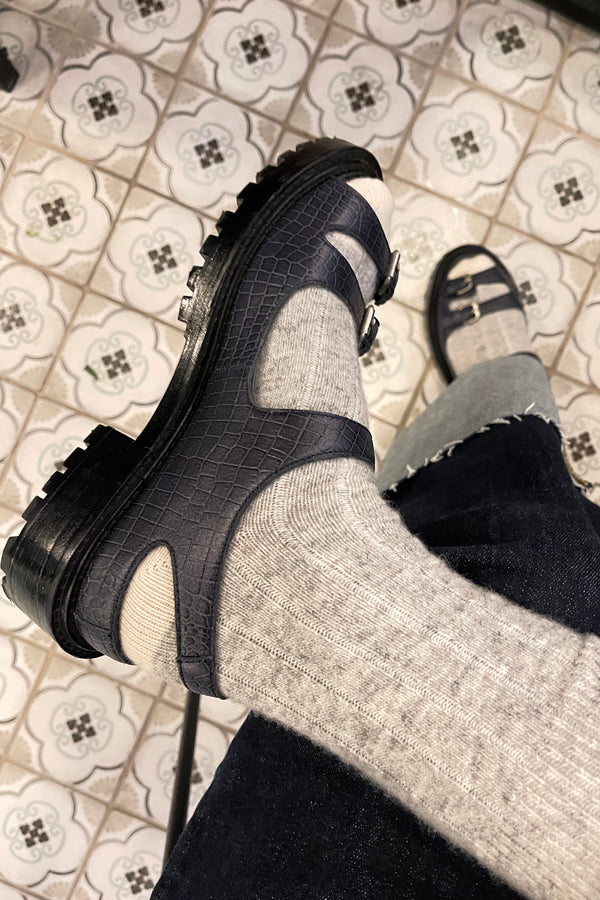 LE BON SHOPPE Classic Cashmere Socks Grey Melange LEO BOUTIQUE