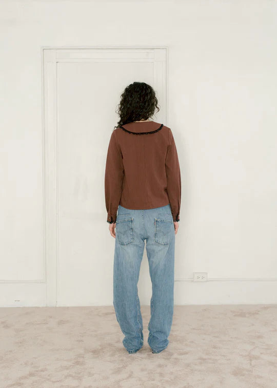 LEO BOUTIQUE Ira Top | Wine Stripe A BRONZE AGE 