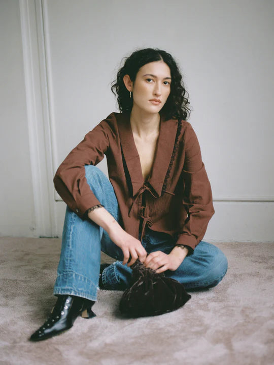 LEO BOUTIQUE Ira Top | Wine Stripe A BRONZE AGE 