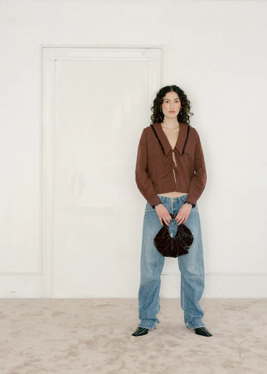 LEO BOUTIQUE Ira Top | Wine Stripe A BRONZE AGE 