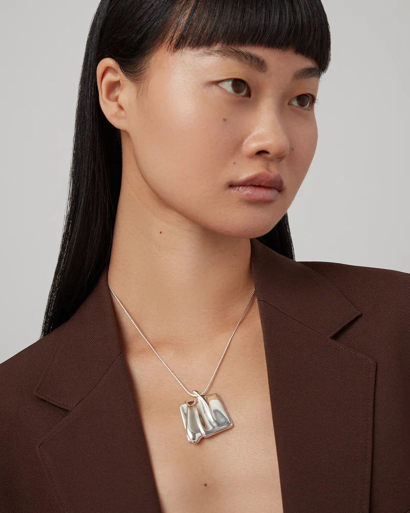 Sundra Pendant Necklace Large | Silver