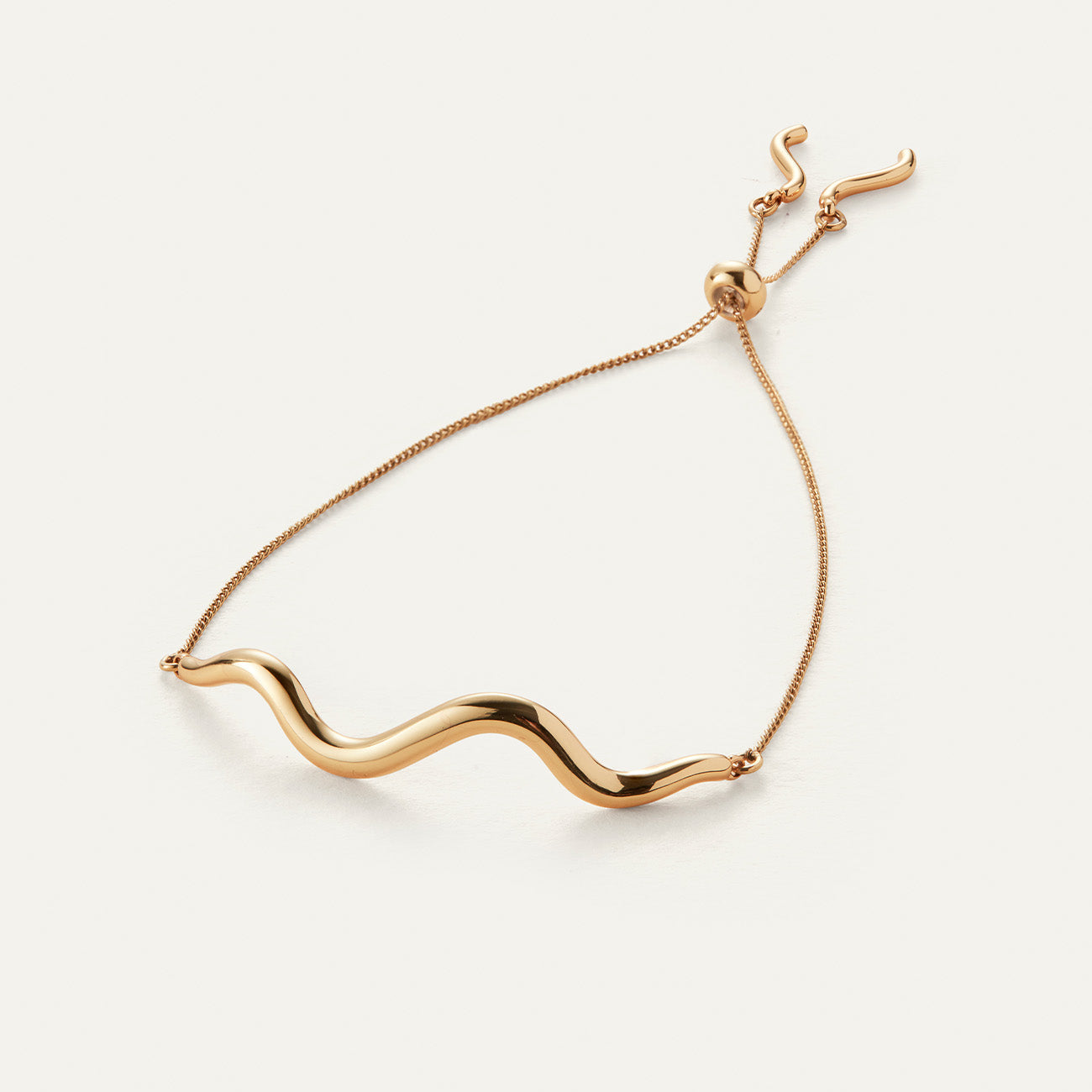 Jenny Bird Gold Squiggle Bracelet Leo Boutique