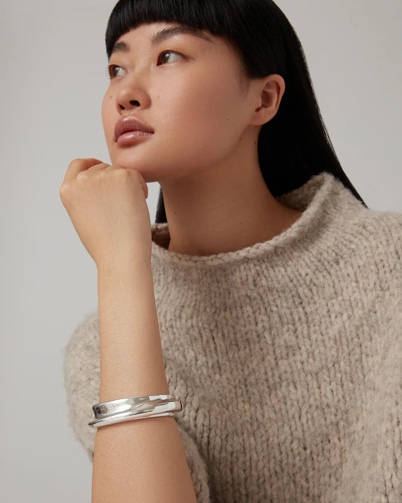 JENNY BIRD Lennon Bangle | Silver LEO BOUTIQUE