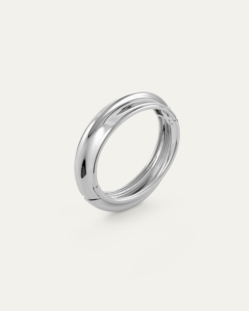 JENNY BIRD Lennon Bangle | Silver LEO BOUTIQUE
