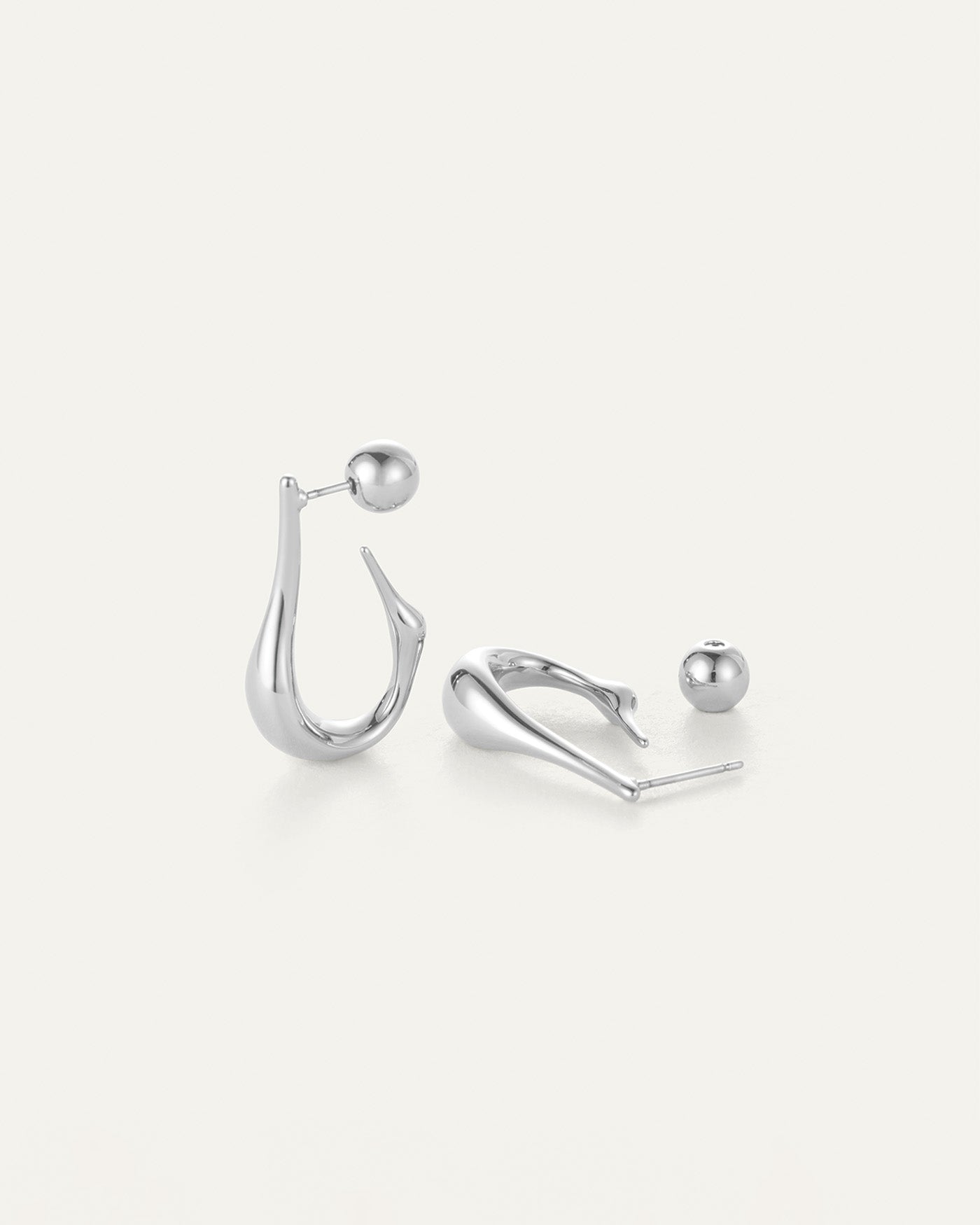 JENNY BIRD Colette Hoops Small | Silver LEO BOUTIQUE