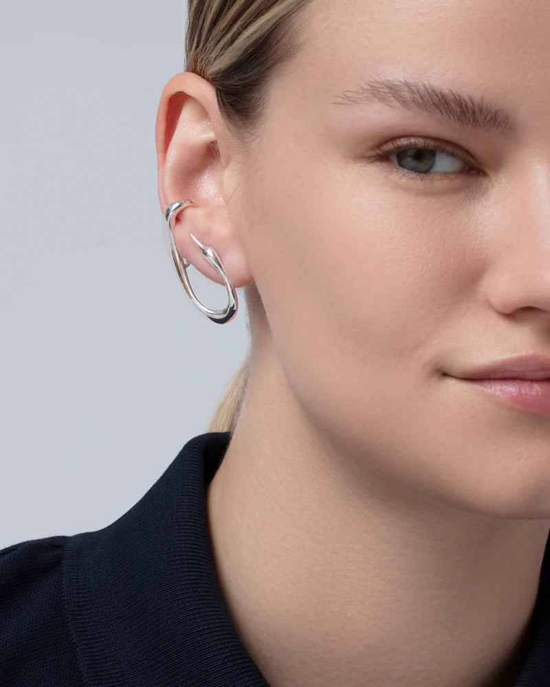 JENNY BIRD Egret Climber Earrings | Silver LEO BOUTIQUE