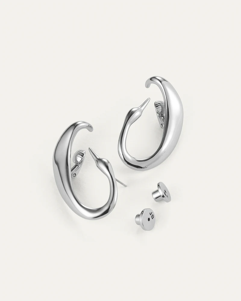 JENNY BIRD Egret Climber Earrings | Silver LEO BOUTIQUE