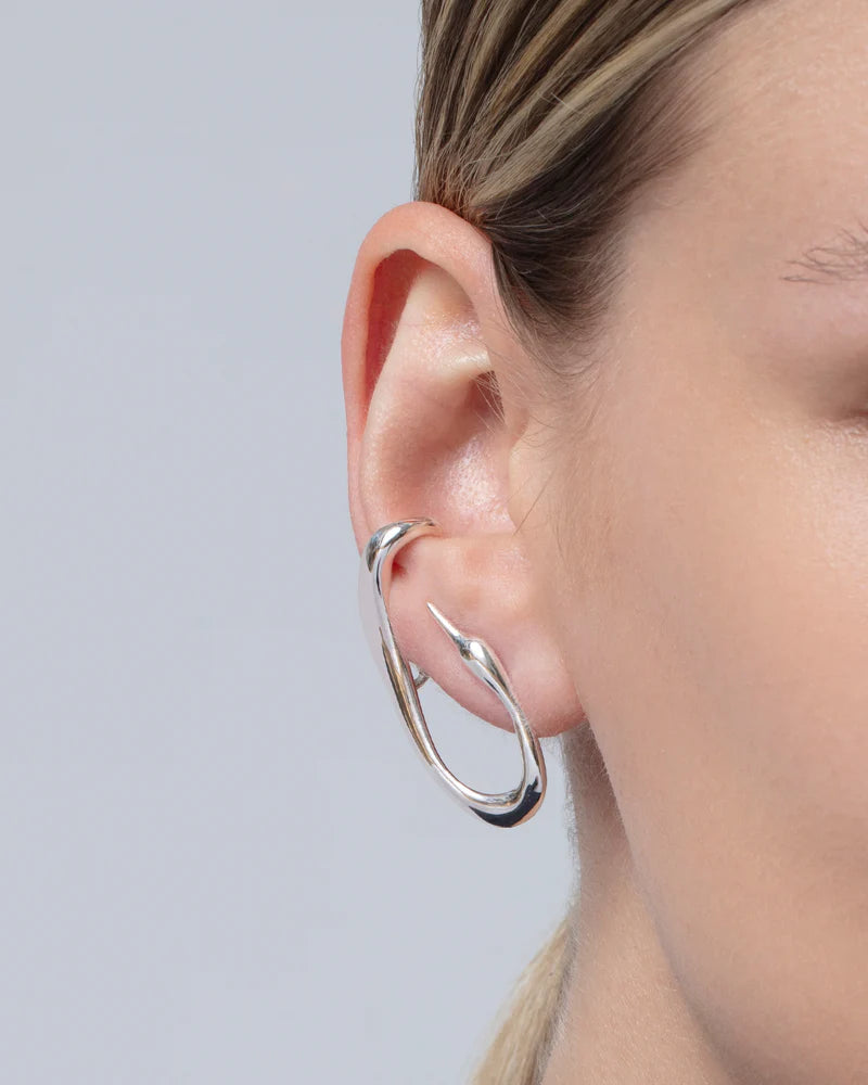 JENNY BIRD Egret Climber Earrings | Silver LEO BOUTIQUE