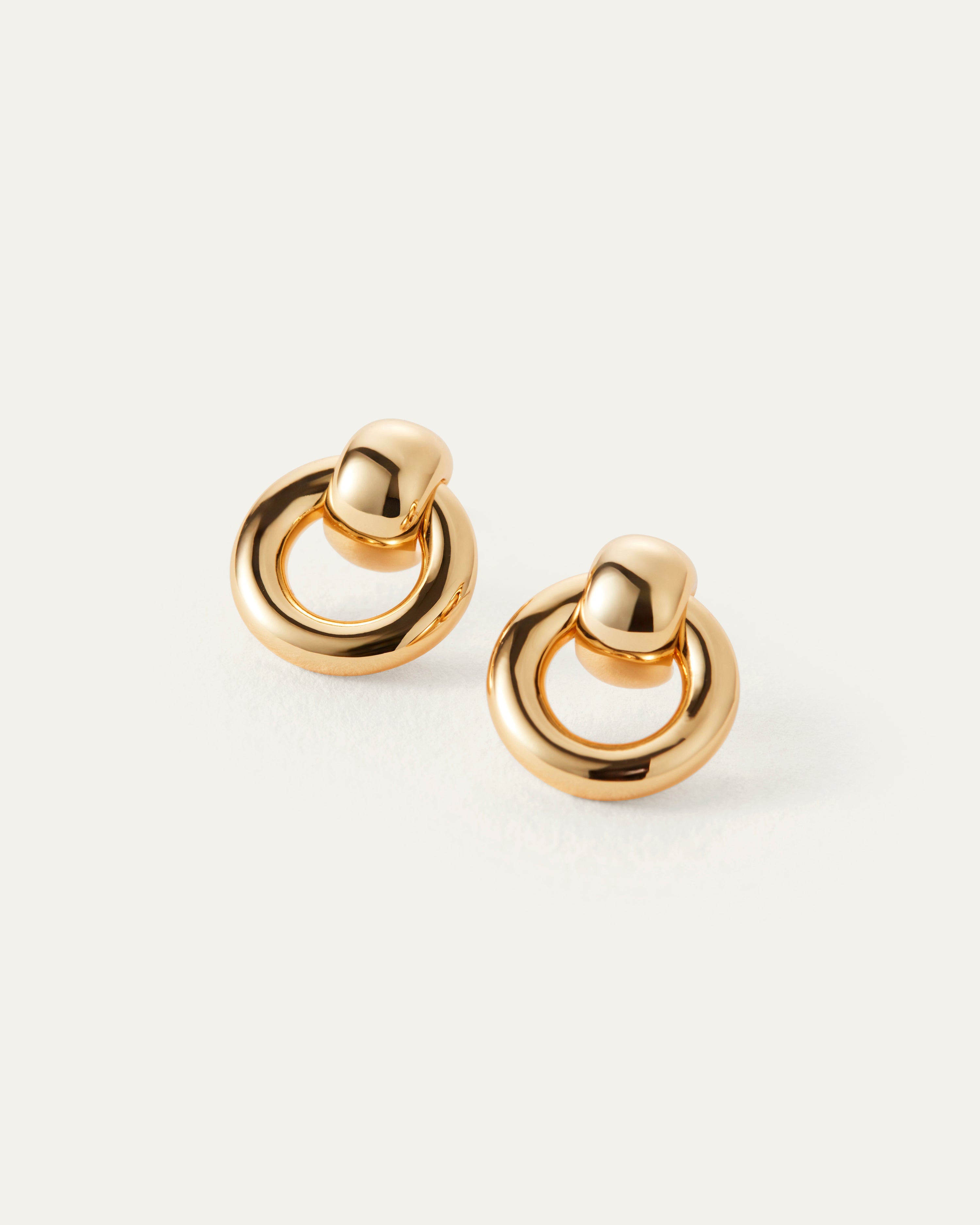 LEO BOUTIQUE Mini Puffy Faye Knockers | Gold JENNYBIRD 