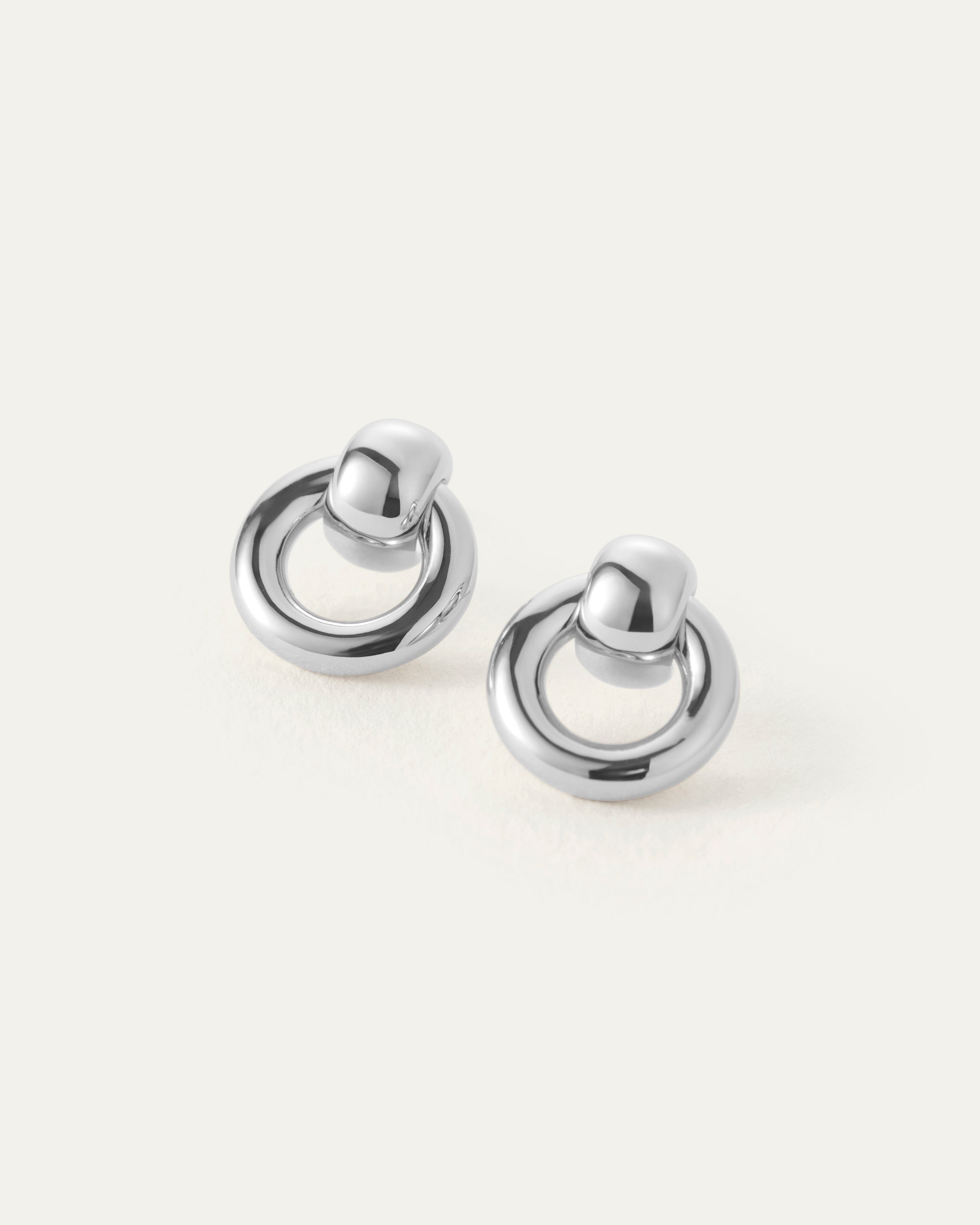 LEO BOUTIQUE Mini Puffy Faye Knockers | Silver JENNYBIRD 