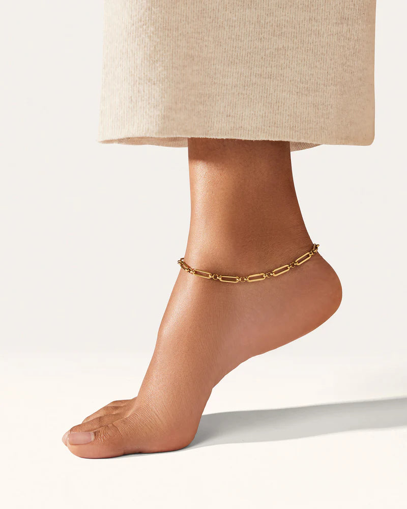 LEO BOUTIQUE Slim Mercer Anklet | Gold JENNYBIRD 