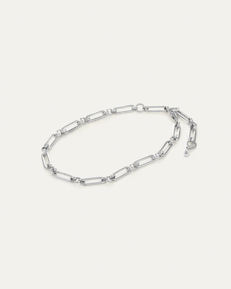 LEO BOUTIQUE Slim Mercer Anklet | Silver JENNYBIRD