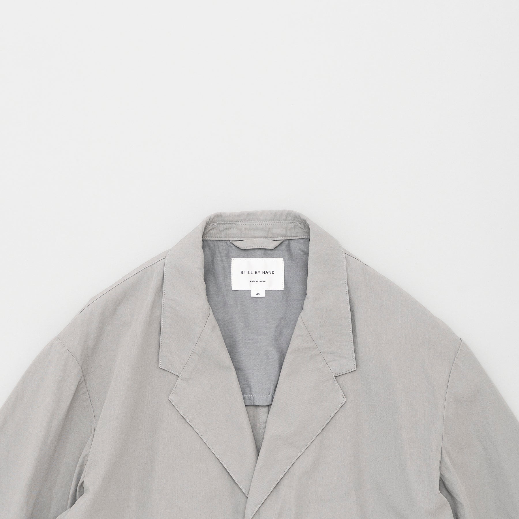 STILL BY HAND Garment Dye 3B Jacket | Smoke Grey LEO BOUTIQUE