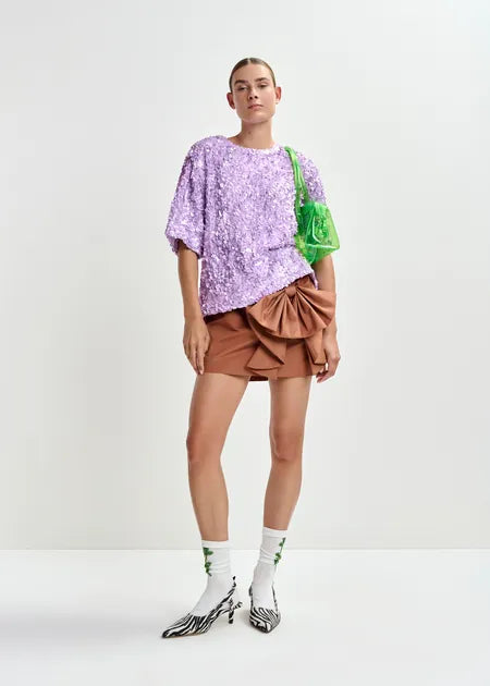 LEO BOUTIQUE Joyous The Nylon Is A River Skirt | Etruscan Red ESSENTIEL ANTWERP