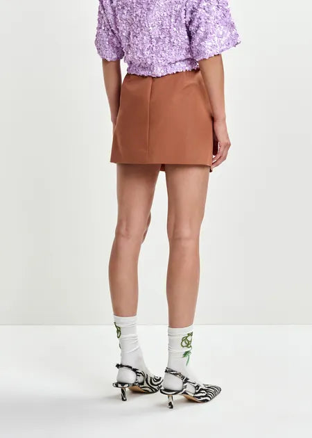 LEO BOUTIQUE Joyous The Nylon Is A River Skirt | Etruscan Red ESSENTIEL ANTWERP