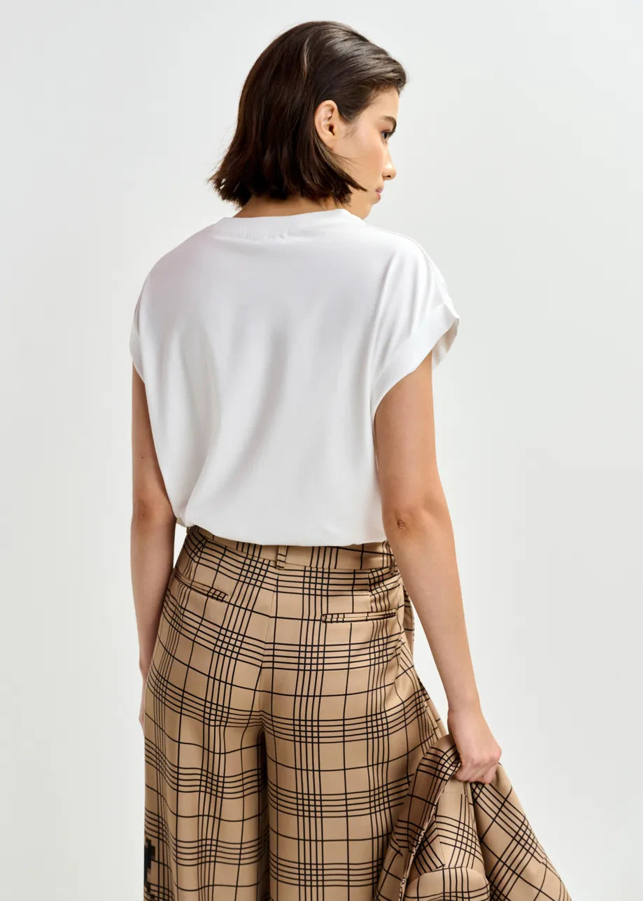 LEO BOUTIQUE Jungala Embroidered T-Shirt | White ESSENTIEL ANTWERP