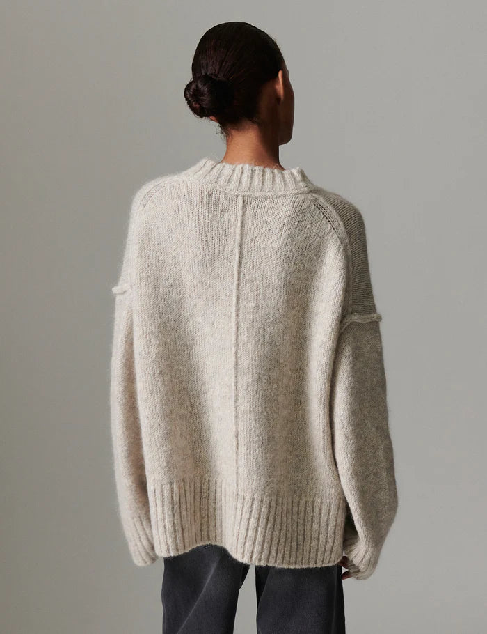 LEO BOUTIQUE Josie Soft Mohair Knit | Light Grey Melange DAY BIRGER ET MIKKELSEN