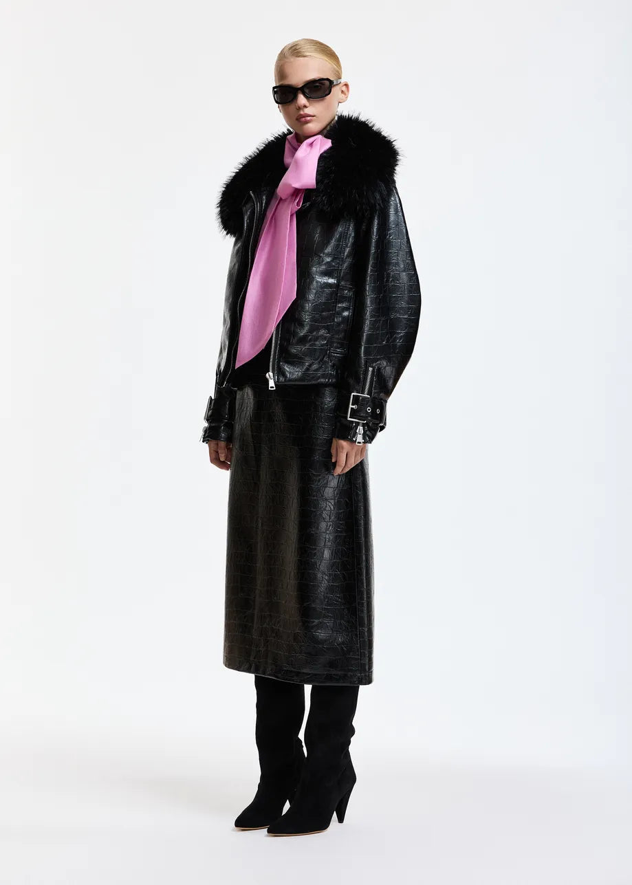 ESSENTIEL ANTWERP Kind Faux Leather Skirt | Black LEO BOUTIQUE