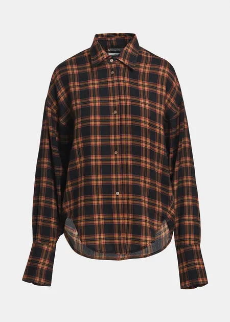 ESSENTIEL ANTWERP Kiss Oversized Shirt | Autumn Plaid LEO BOUTIQUE