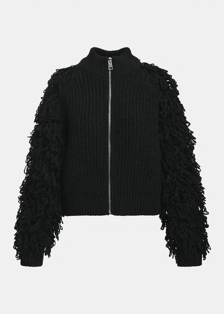 ESSENTIEL ANTWERP Klush Knit Jacket | Black LEO BOUTIQUE