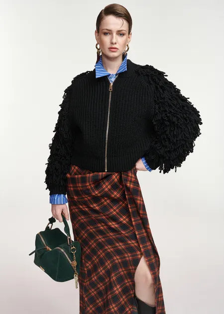 ESSENTIEL ANTWERP Klush Knit Jacket | Black LEO BOUTIQUE