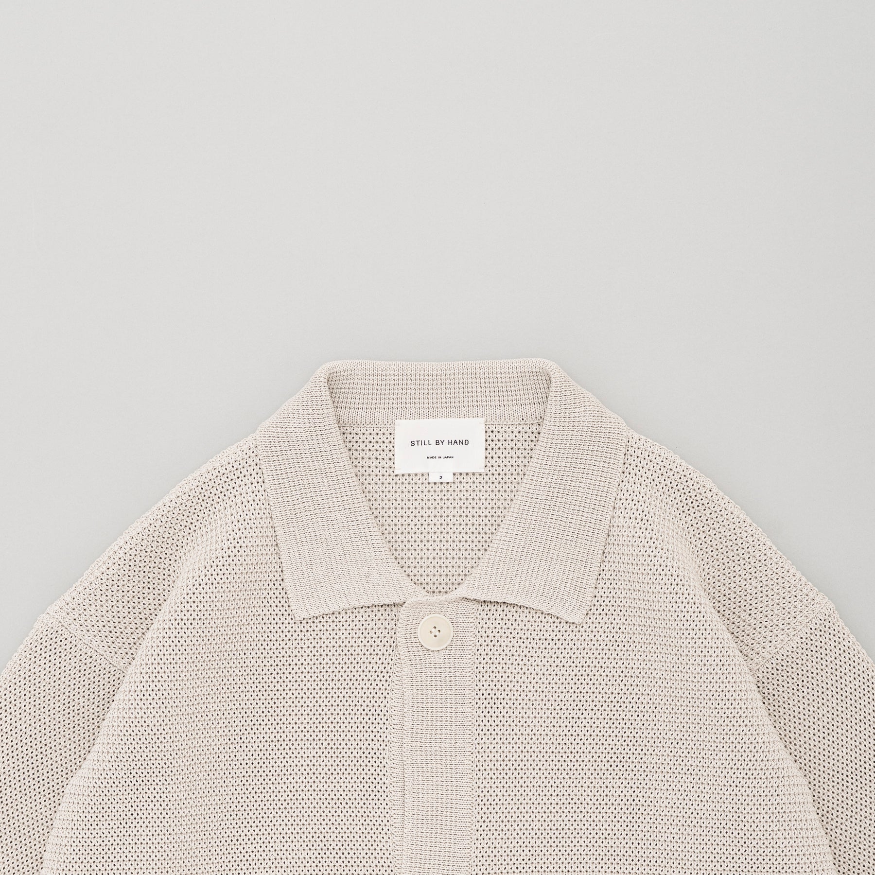 STILL BY HAND Paper Mixed Knit Blouson | Taupe LEO BOUTIQUE