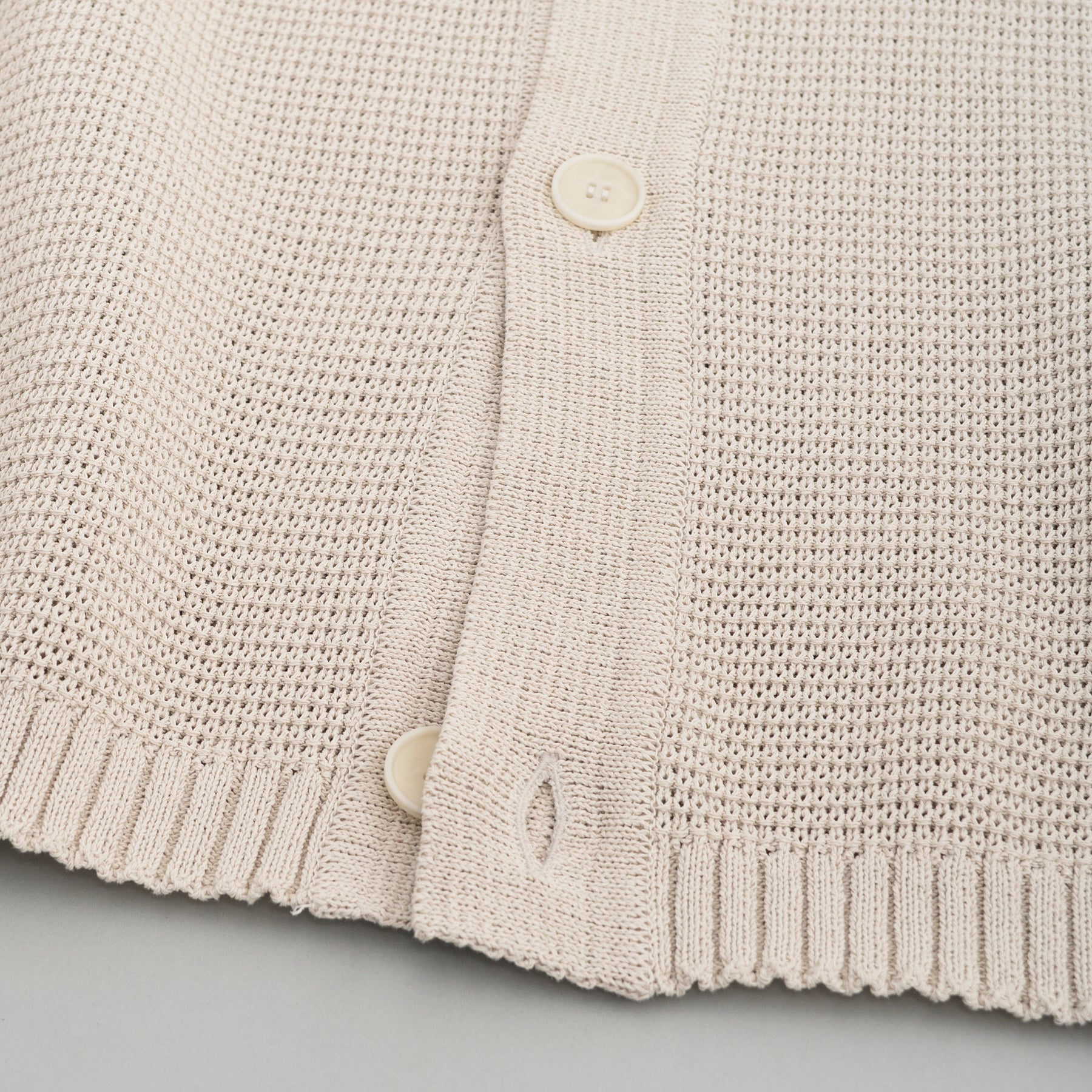 STILL BY HAND Paper Mixed Knit Blouson | Taupe LEO BOUTIQUE