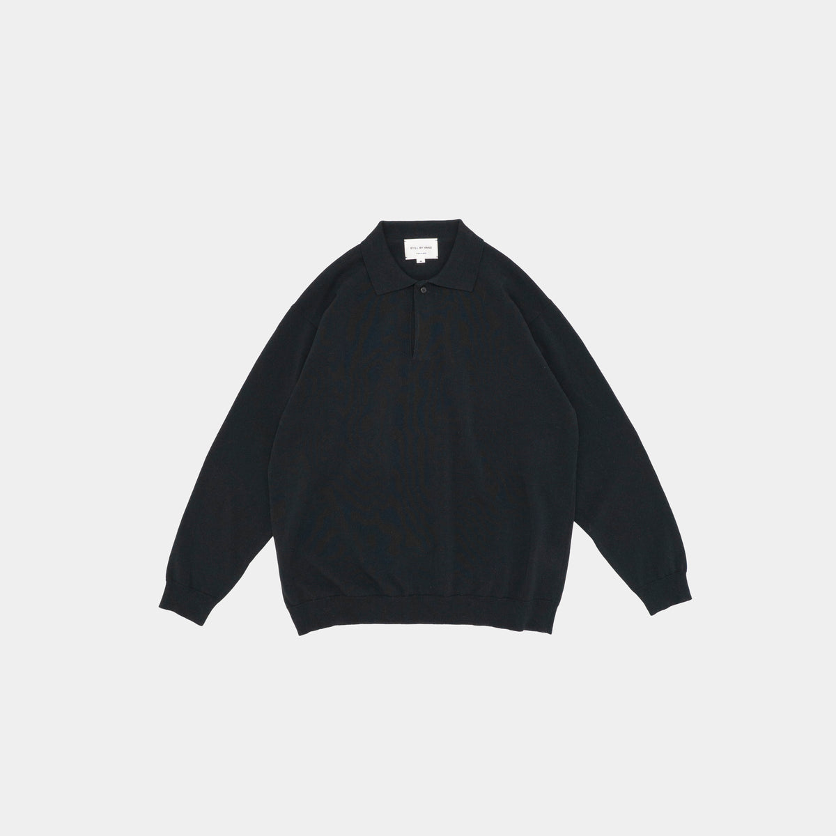MFPEN Silk Mixed Knit Polo | Ink Black LEO BOUTIQUE