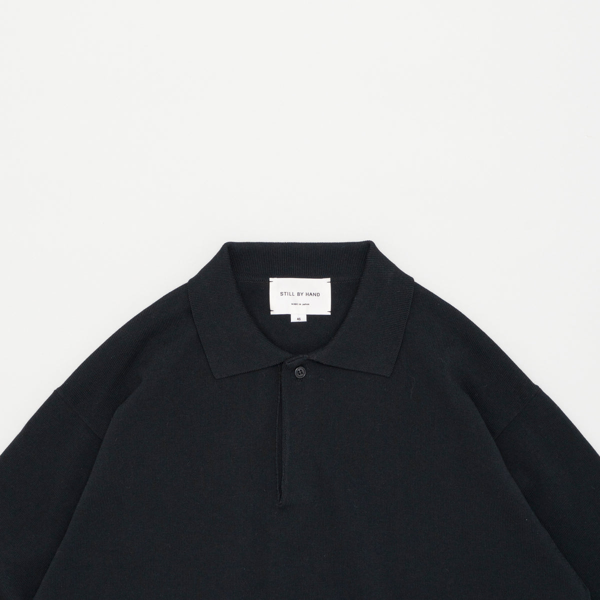 MFPEN Silk Mixed Knit Polo | Ink Black LEO BOUTIQUE