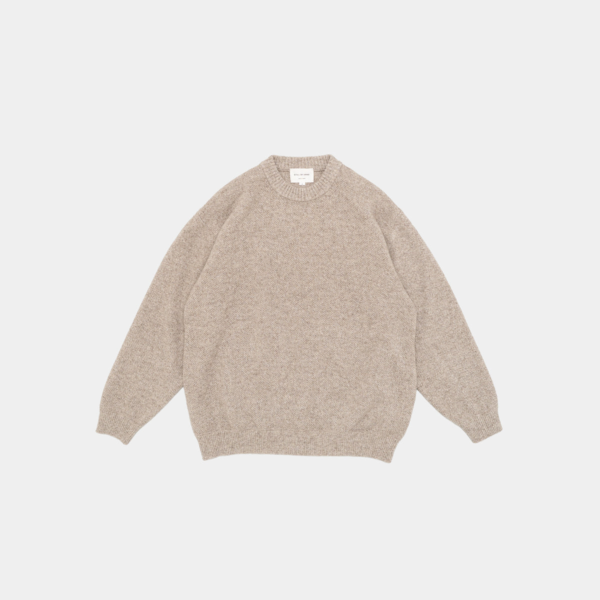 STILL BY HAND 7G Melange Pullover | Melange Beige LEO BOUTIQUE