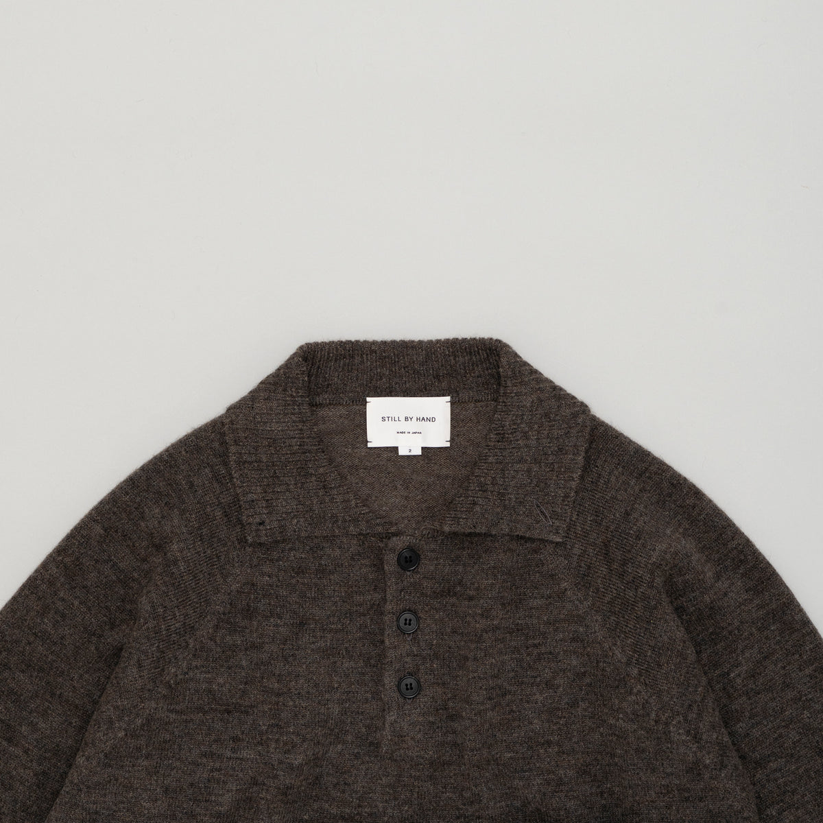 STILL BY HAND Wool Mohair 10G Pullover | Charcoal LEO BOUTIQUE