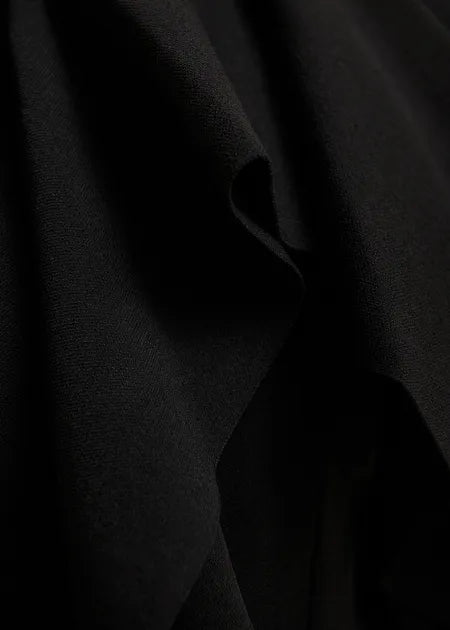LEO BOUTIQUE Know Knitted Top w/Frill | Black ESSENTIEL ANTWERP