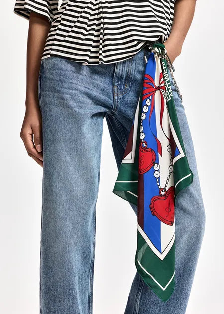 LEO BOUTIQUE Kollege Square Scarf | Forest Whisper ESSENTIEL ANTWERP
