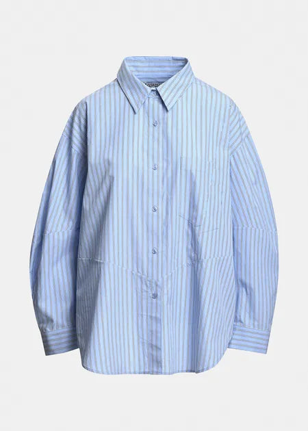 LEO BOUTIQUE Kreative Oversized Shirt | Blue Combo ESSENTIEL ANTWERP 