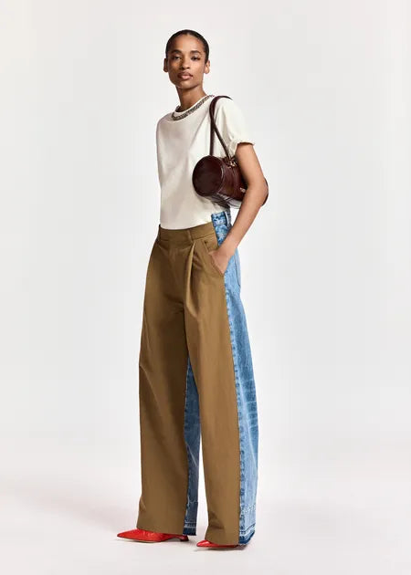 LEO BOUTIQUE Krisp Fabric Mixed Jeans | Camel Club ESSENTIEL ANTWERP