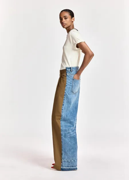 LEO BOUTIQUE Krisp Fabric Mixed Jeans | Camel Club ESSENTIEL ANTWERP