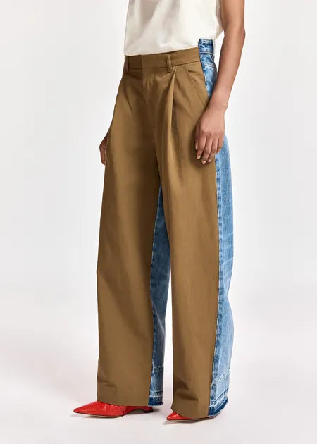LEO BOUTIQUE Krisp Fabric Mixed Jeans | Camel Club ESSENTIEL ANTWERP