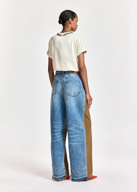 LEO BOUTIQUE Krisp Fabric Mixed Jeans | Camel Club ESSENTIEL ANTWERP