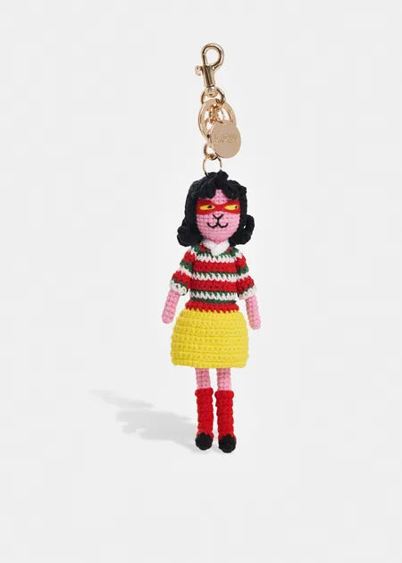 ESSENTIEL ANTWERP Kurby Braided Cat Key–Hanger | Multi LEO BOUTIQUE